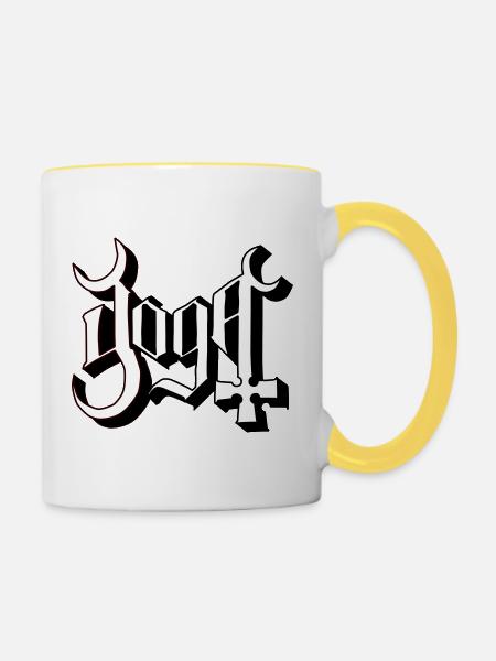 Phantom-Yoga - Tasse zweifarbig - Weiß/Gelb