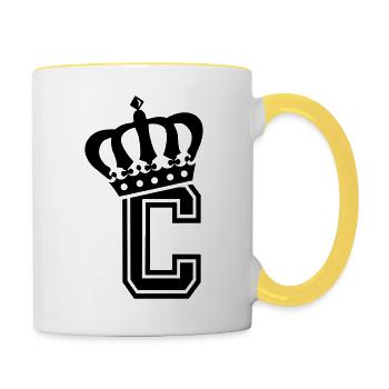Point C - Contrasting Mug - white/yellow - Right