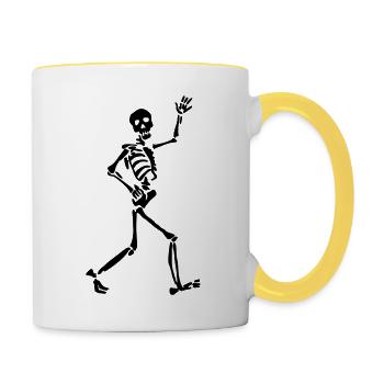 Skeletton - Contrasting Mug - white/yellow - Right