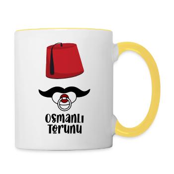 Osmanli Torunu - Tasse zweifarbig - Weiß/Gelb - Rechts