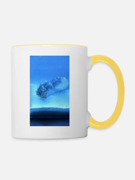 See Walze - Tasse zweifarbig - Weiß/Gelb