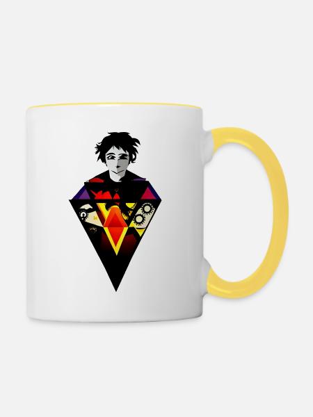 Geist eines Jungen - Tasse zweifarbig - Weiß/Gelb