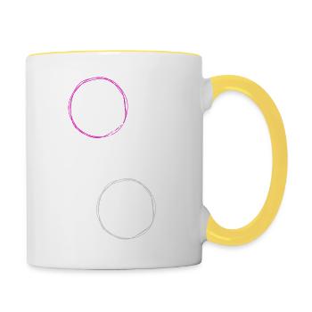 birthday present idea escape literary genres geek - Contrasting Mug - white/yellow - Right