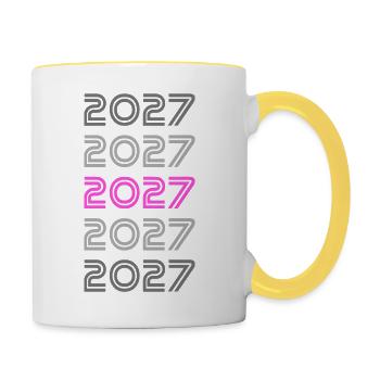 2027 - Contrasting Mug - white/yellow - Right