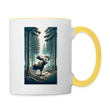Elk - Contrasting Mug - white/yellow - Right