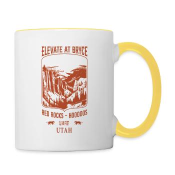 Elevate at Bryce - Sand - Mug contrasté - blanc/jaune - Droite