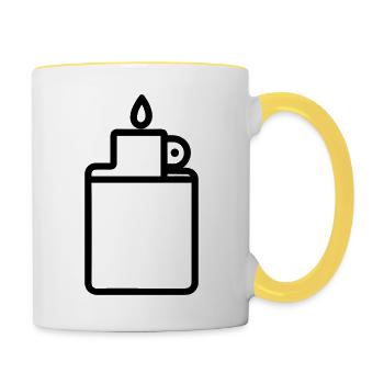 lighter - Contrasting Mug - white/yellow - Right