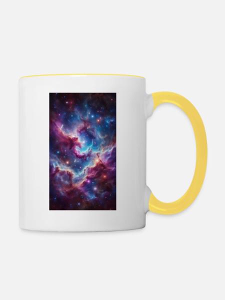 Nebula Farbwelt - Tasse zweifarbig - Weiß/Gelb