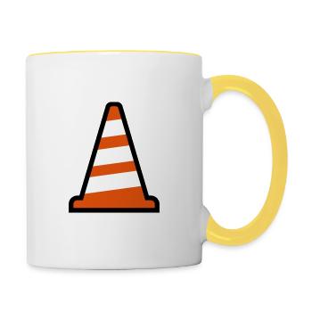 Cone - Contrasting Mug - white/yellow - Right