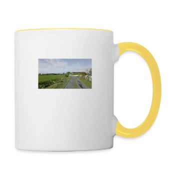 Irish lane - Contrasting Mug - white/yellow - Right