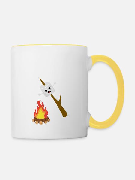 MARSHMALLOW - Tasse zweifarbig - Weiß/Gelb