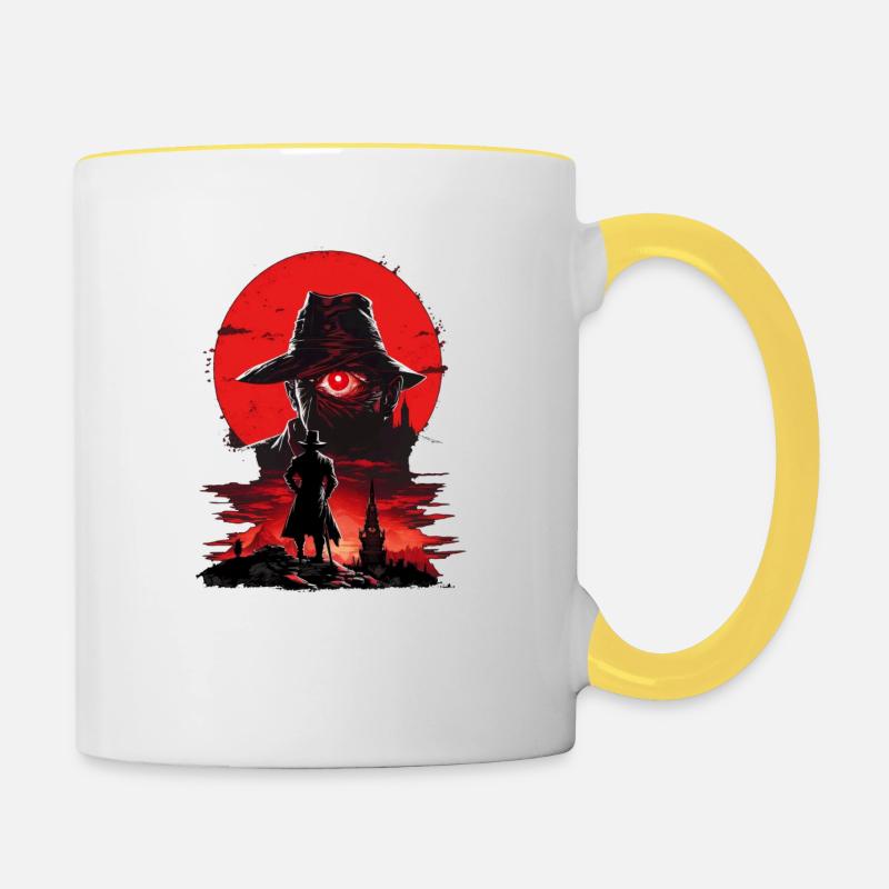 The tower - Contrasting Mug - white/yellow