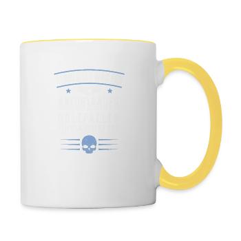 HOLZFÄLLER - Tasse zweifarbig - Weiß/Gelb - Rechts