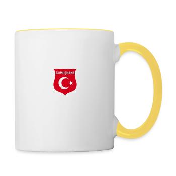 Gümüshane 29 Türkei Türkiye - Tasse zweifarbig - Weiß/Gelb - Rechts