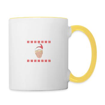 Make Christmas Great Again - Tasse zweifarbig - Weiß/Gelb - Rechts
