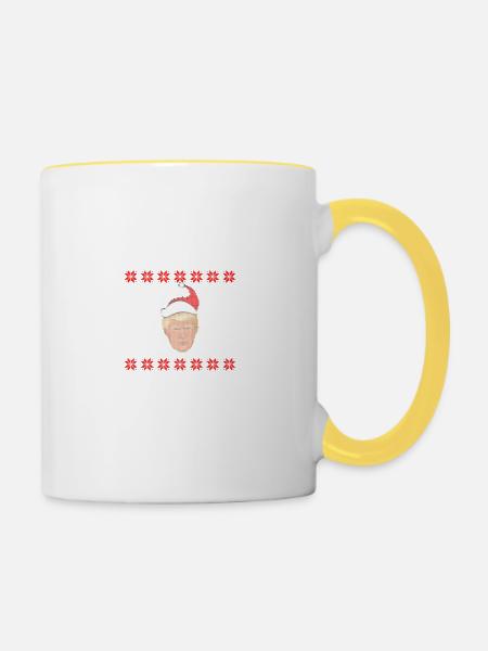 Make Christmas Great Again - Tasse zweifarbig - Weiß/Gelb