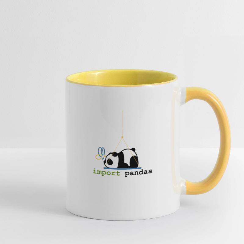 Python Jokes Import Pandas Programmation Mug contrasté