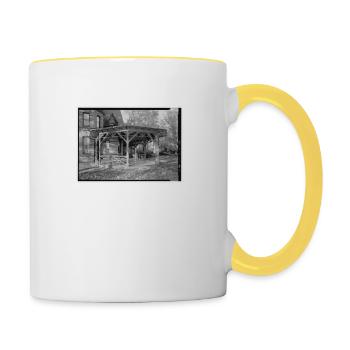 Mark Twain Haus Habs 33 - Tasse zweifarbig - Weiß/Gelb - Rechts