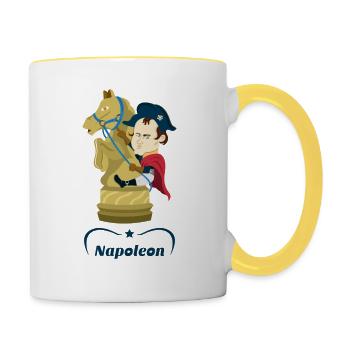 Napoleon - Tasse zweifarbig - Weiß/Gelb - Rechts