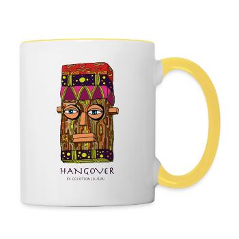 The hangover - Contrasting Mug - white/yellow - Right