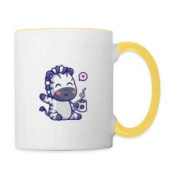 I just really like Zebra ok? Zebra Design - Contrasting Mug - white/yellow - Right