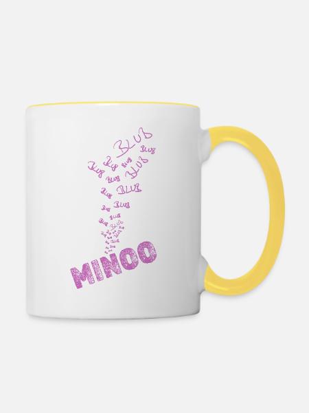 Wasser Minoo - Tasse zweifarbig - Weiß/Gelb