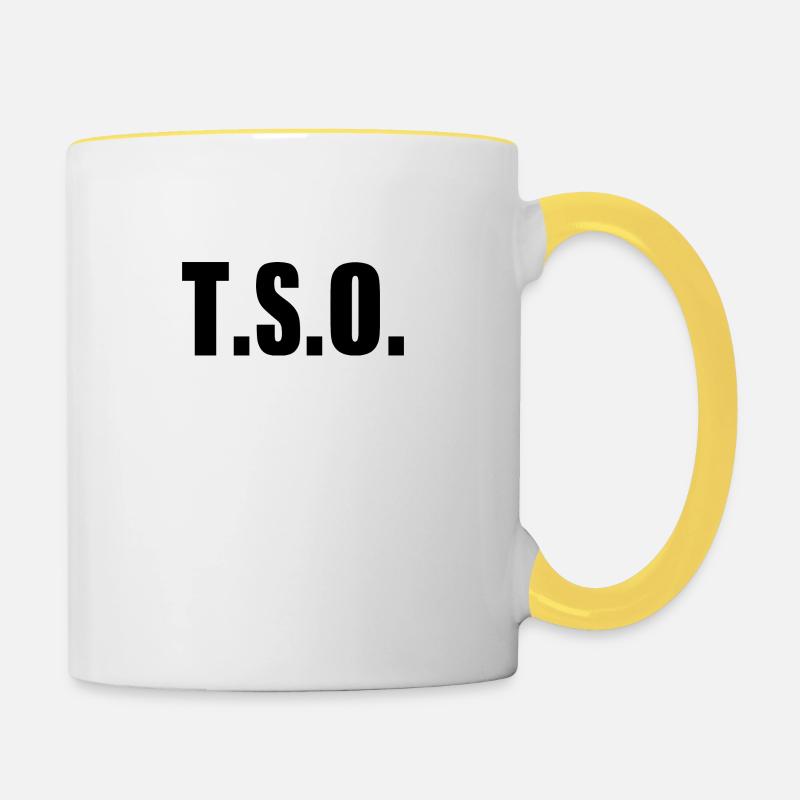 NEWMAN TSO - Mug contrasté - blanc/jaune