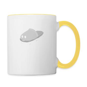 Slipper animals Slippers wear slippers - Contrasting Mug - white/yellow - Right