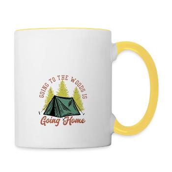 forests - Contrasting Mug - white/yellow - Right