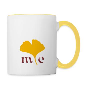 Me- Nauen - Tasse zweifarbig - Weiß/Gelb - Rechts