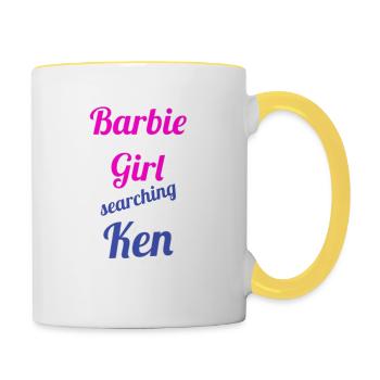 Looking for1 - Contrasting Mug - white/yellow - Right