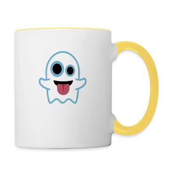 Geist - Tasse zweifarbig - Weiß/Gelb - Rechts
