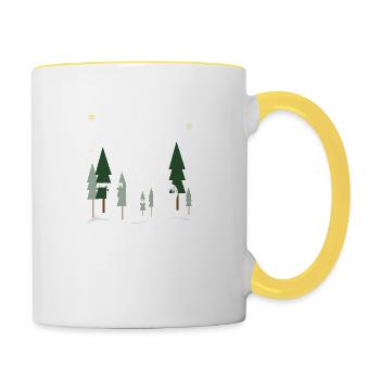 Winter - Contrasting Mug - white/yellow - Right