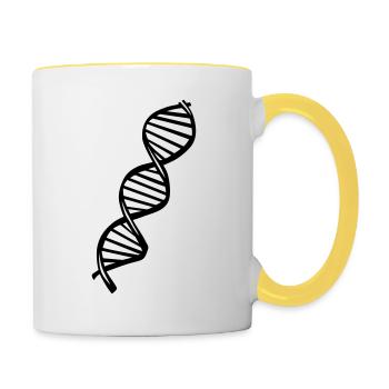 DNA - Contrasting Mug - white/yellow - Right