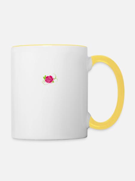 Hochsensibel - Tasse zweifarbig - Weiß/Gelb