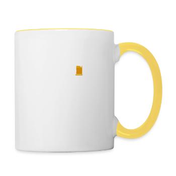 60th birthday Cheers and Beers To 60 Years 1959 - Contrasting Mug - white/yellow - Right