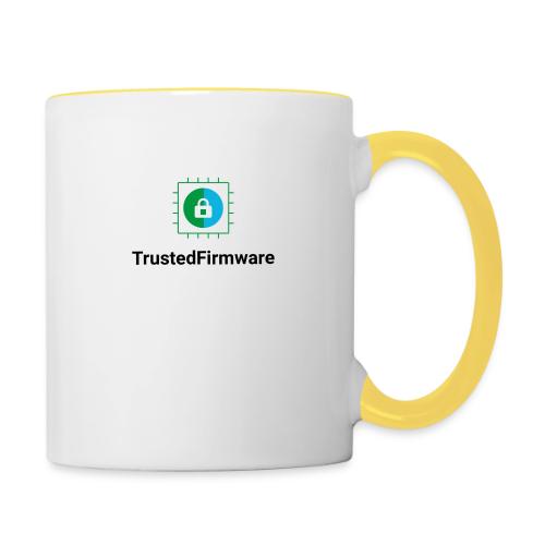 TrustedFirmware Logo verticle no org - Contrasting Mug
