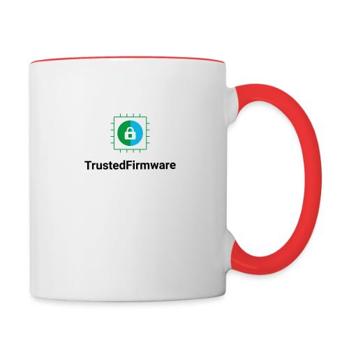 TrustedFirmware Logo verticle no org - Contrasting Mug