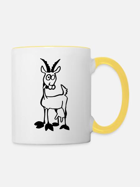 ged - Tasse zweifarbig - Weiß/Gelb