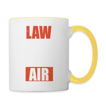 Lawyer Lawyer Law Lawyer - Contrasting Mug - white/yellow - Right