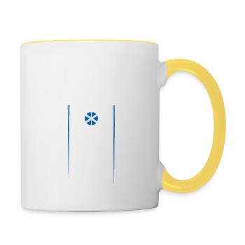 Scotland Airlines - Tasse zweifarbig - Weiß/Gelb - Rechts