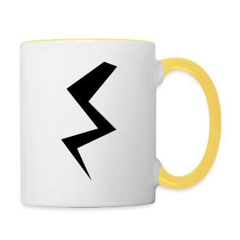 Flash - Contrasting Mug - white/yellow - Right