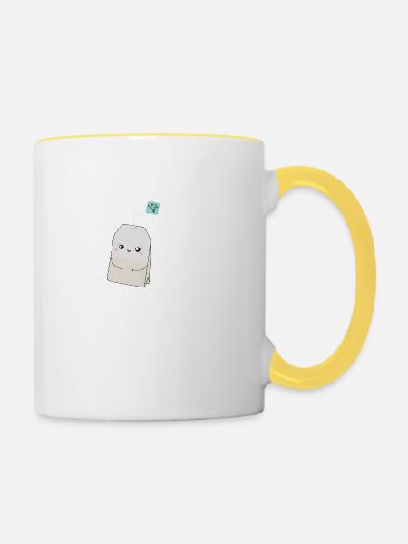 It's a Tea Shirt - Tasse zweifarbig - Weiß/Gelb