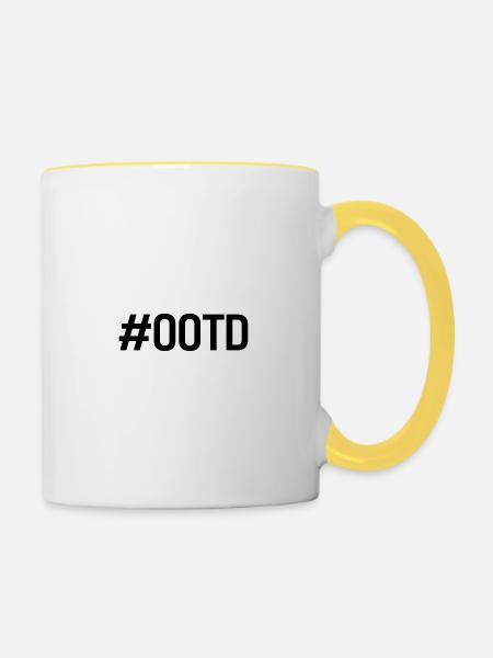 #OOTD - Tasse zweifarbig - Weiß/Gelb