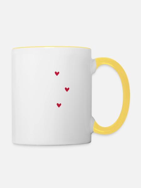 Bester Freund - Tasse zweifarbig - Weiß/Gelb