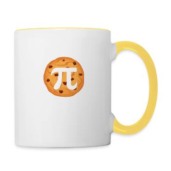 Math Pie Cookie - Contrasting Mug - white/yellow - Right