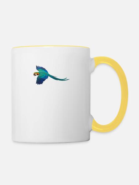 Ara - Tasse zweifarbig - Weiß/Gelb