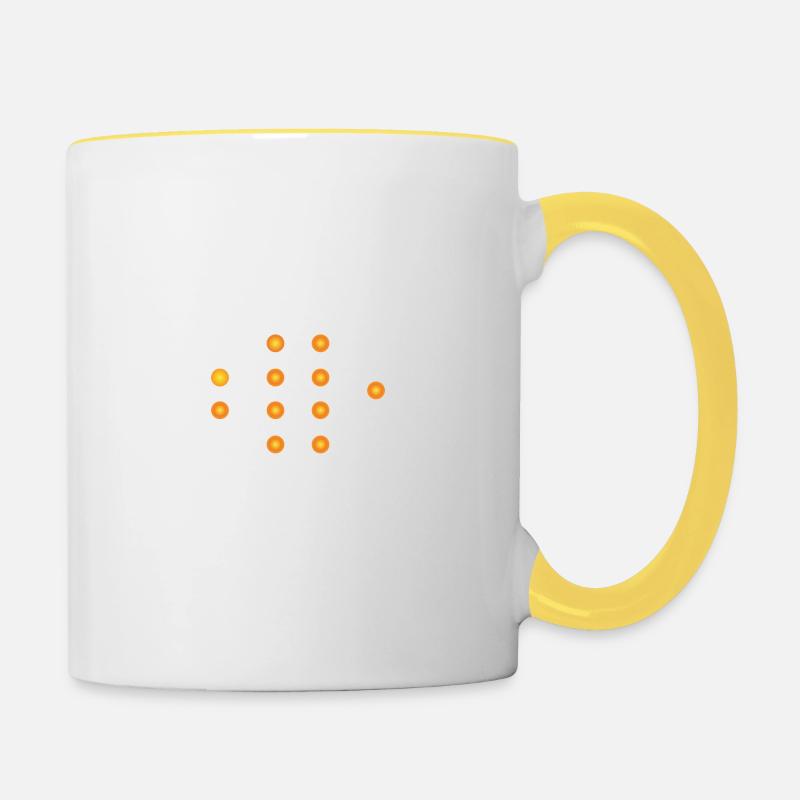 I Build Neural Networks Past My Bedtime - Contrasting Mug - white/yellow