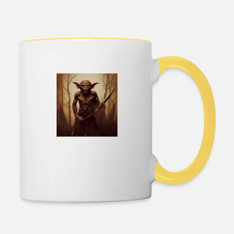 pixeleap 1685997952251 - Tasse zweifarbig - Weiß/Gelb