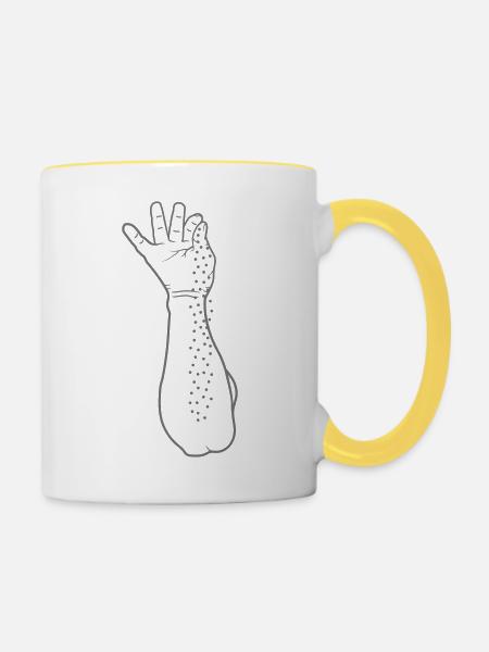 Salt Guy Design - Tasse zweifarbig - Weiß/Gelb